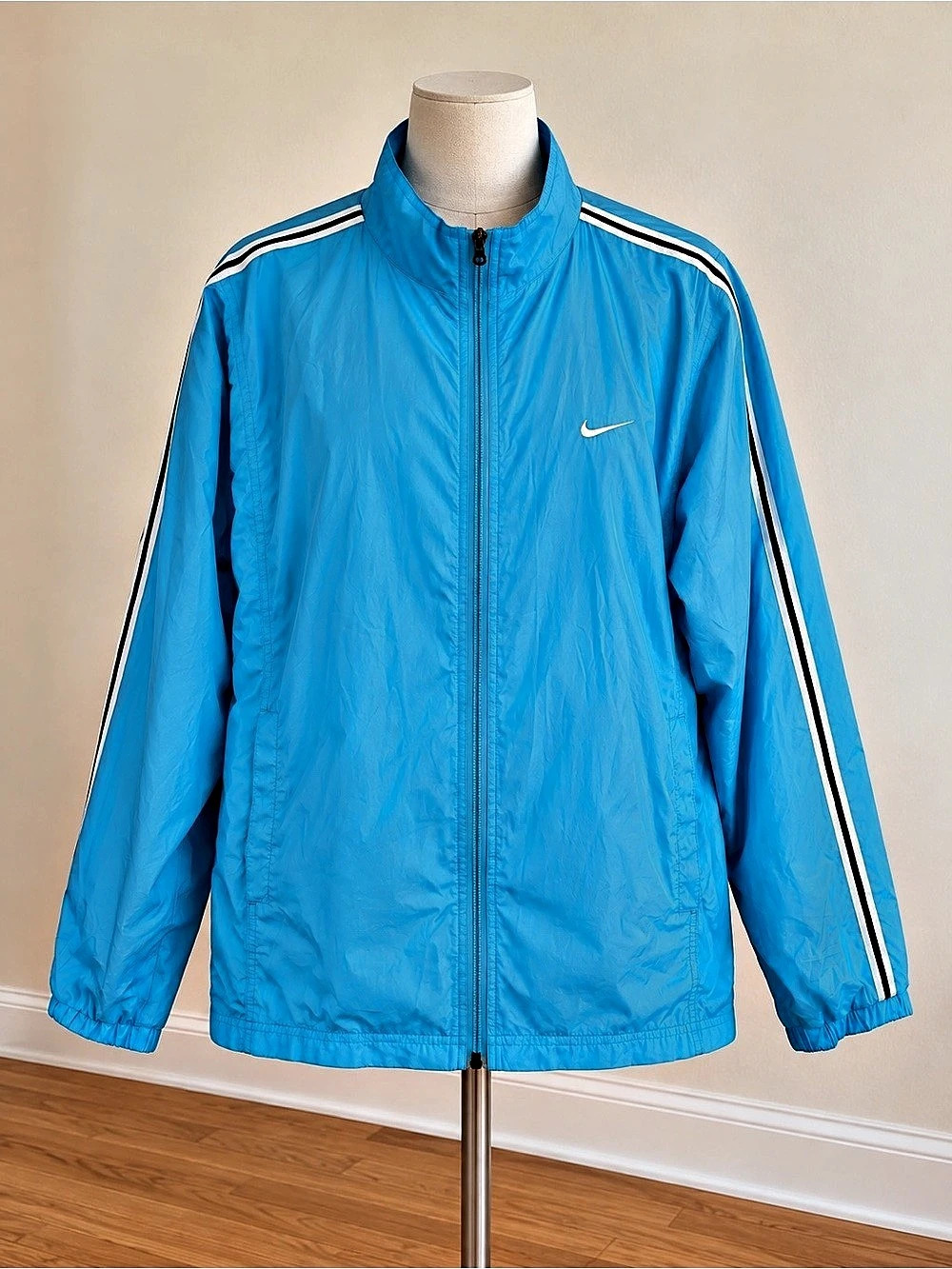 Nike Blue & White Men's Windbreaker Size Large